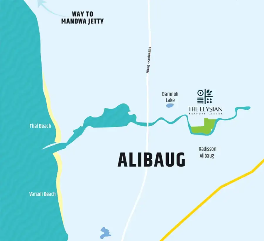 The Elysian Alibaug - Location